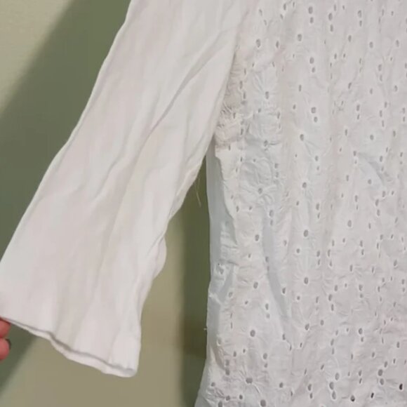 J. Crew Lace Front Top Size Large - Picture 6 of 12
